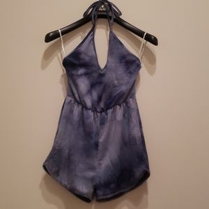 Tie Dyed Halter Romper